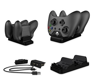 Picture of XBOX ONE DUAL CHARGING DOCK & 2 BATTERIES TWIN BASE CHARGER KIT CONTROLLER STAND