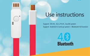 Picture of Bluetooth 4.0 Anti-Lost Seeker Alarm smart cable for IOS Android Phone