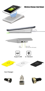 Изображение portable qi wireless charger for smart phone