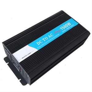 Image de Power Inverter 1500W Pure Sine Wave Solar Inverter 12/24V DC to 120/220V AC LED