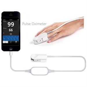 iSpO2 Fingertip Pulse Oximeter(Lightning Connector with Large Sensor for Apple iOS Device) の画像
