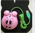 Cartoon animal shaped wired mini mouse