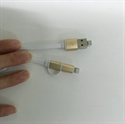 2 in1standard USB micro USB lighting charging cable for any two devices android and iphone