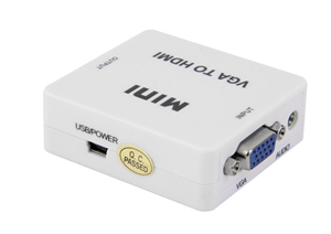 Image de Mini VGA to HDMI Converter With Audio VGA  2HDMI 1080P Adapter Connector For Projector PC Laptop to HDTV with HDMI  2VGA Converter