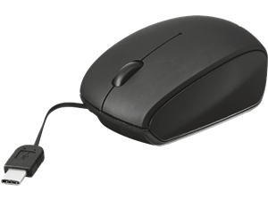  Type-C USB Retractable wired Mini Mouse