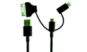 Picture of MFI certificated 3 in 1 USB charging cable with micro USB 8 PIN and 30 PIN interface