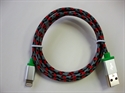 Nylon Braided assembly shell 8 pin USB charging data cable for iphone with MFI,MFI の画像