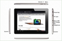 9.7quot; Visture V4 HD RK3066 Quad Core Bluetooth tablet の画像