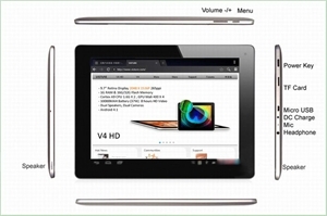 Picture of 9.7quot; Visture V4 HD RK3066 Quad Core Bluetooth tablet