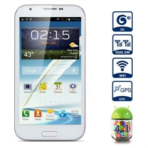 Image de Changhui N7100 Phablet Android 4.1 3G Smartphone (White)