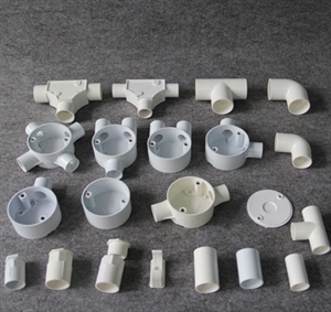 Picture of PVC conduit pipe accessories