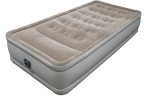 Image de Raised Single Air Bed with Built in Pillow