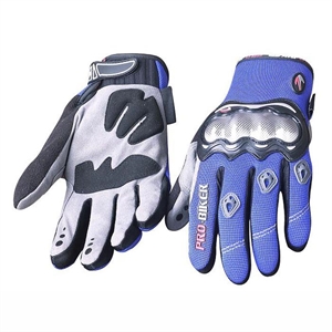 Full finger pro bike gloves with carbon fiber protector の画像