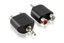 Image de 3.5mm Male to 2RCA Female adapter