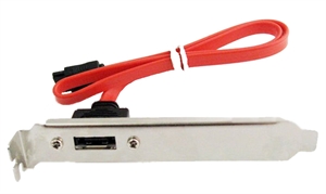 Picture of SATA to eSATA cable with Bracket