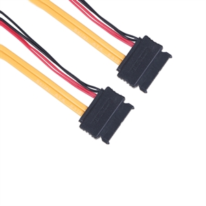 Picture of SATA 7+6P female to female cable