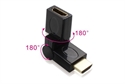 HDMI adapter A male to female in two way 360degree の画像