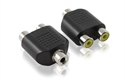 Picture of 1 RCA Female to 2 RCA Female adapter