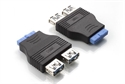 Изображение 2 ports USB 3.0 AF to Motherboard 20Pin Adapter