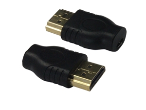 HDMI A type male to D type female micro adapter の画像