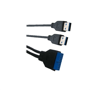 Image de Main board 20pin to USB3.0 2 ports converter