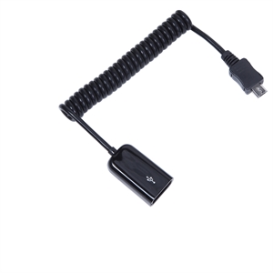 icro USB Male Coil Cable