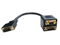 Изображение DVI male to DVI and VGA female adapter cable
