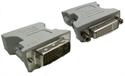 Nickel plated DVI(24+1)male to 24+5 female adapter