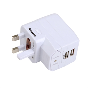 Picture of Dual USB Universal Travel Adapter plug