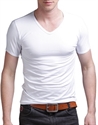 Picture of mens slim fit cutting bamboo fiber t shirt