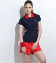 Picture of Ladies navy blue color polo shirt
