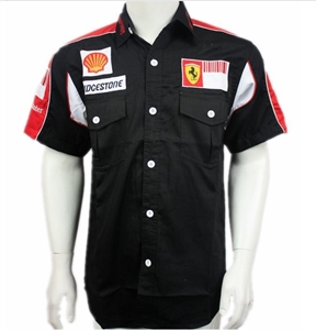 Picture of short sleeve auto racing shirt