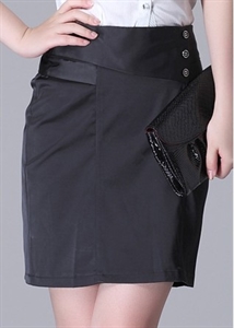 plain black skirt