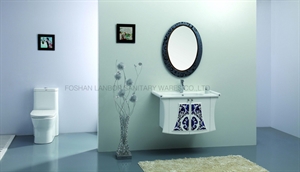 LANBOR 2012 hotsale hanging modern bathroom cabinets FS008 の画像
