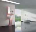Изображение (LANBOR)Floor Stand Single Door Modern PVC Bathroom mirror cabinet FS011