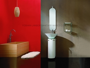 Image de Free Standing Wood Bathroom Cabinet Vanity FS014W
