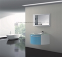 Image de (LANBOR)Wall Mounted Cheap Wood Bathroom mirror Vanity Corner Cabinet with light FS015B