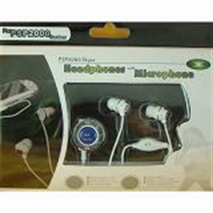 Picture of Skype headphones with microphone(white and black) for PSP2000