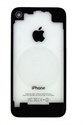 iPhone 4 Back Housing Transparent Black の画像