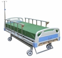 Picture of 5 Movements Manual Crank Medical Hospital Adjustable Beds With Al-Alloy Side Rails