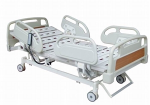 Image de CE Approved 10-Part Steel Electric Hospital Beds Central-Locking At Foot Side