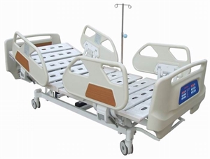 Picture of ABS Side Rails Linak Motor Electric Hospital Beds With CPR   Control Wheels