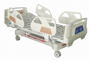 Cold-Rolled Steel Electric Hospital Beds With ABS Headboard   Central Brakes