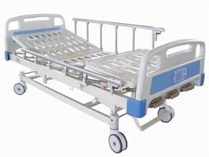 Picture of Three Function Steel Frame Manual Hospital Beds Footrest Lift 40°