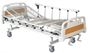 Four Wheels Cross Brakes Two Cranks Manual Hospital Beds With Two Functions の画像
