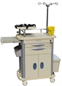 Picture of Hospital ABS Emergency Medical Trolleys With Double Dividers Drawers