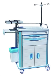 Colorful With Defibrillator Shelf Abs Emergency Medical Trolleys 625 x 475 x 920mm