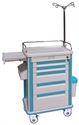 Image de Move Easily Hospital ABS Emergency Medical Trolleys With Stainless Steel Guard Rail