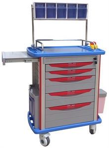 Picture of Hospital ABS Plastic Anesthesia Cart Medical Trolleys Easy Clean And Move