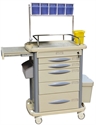 Picture of Movable Hospital ABS Anesthesia Cart Medical Trolleys With 5 Drawers
